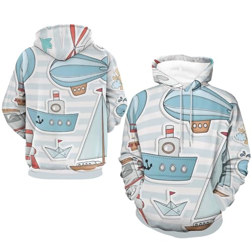 Sweats à capuche manche longue UMENG pull unisexe doux taille S