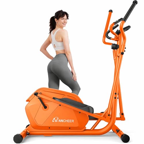 Image of ANCHEER Elliptical Exercise Machine, Elliptical Machine for Home with Ultra-Smooth Magnetic Drive, Elliptical Trainer with 14 Levels Resistance & Pulse Sensor, LCD Monitor, Device Holder, 15 inch Stride