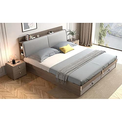 Image of Royaloak Tivoli Italian Queen Size Bed with Hydraulic and Headboard Storage