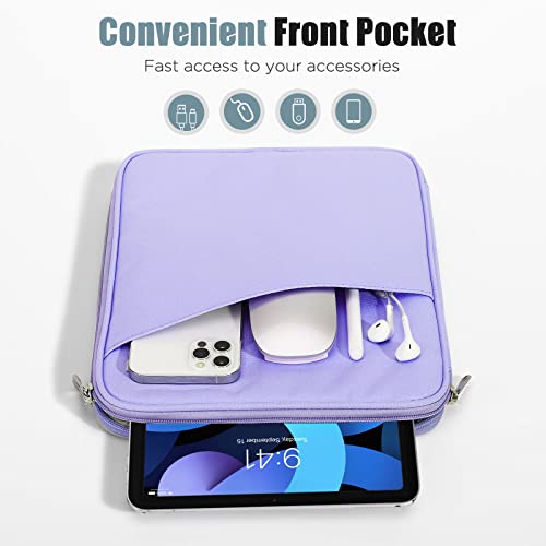 Image of TiMOVO 9-11 inch Tablet Sleeve Bag with Pocket, Purple | Fits iPad 11 inch A16 2025, iPad 10.9 inch /10.2 inch, Air 11 inch 5th /4th Gen, Galaxy Tab A9+ /A11 Plus 11 inch