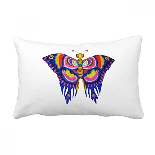 Coussin lombaire cerf-volant papillon chinois 40x60 cm multicolore