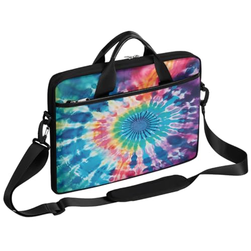 Bolso para portátil de 15 pulgadas estilo Tie Dye colorido miniatura 1