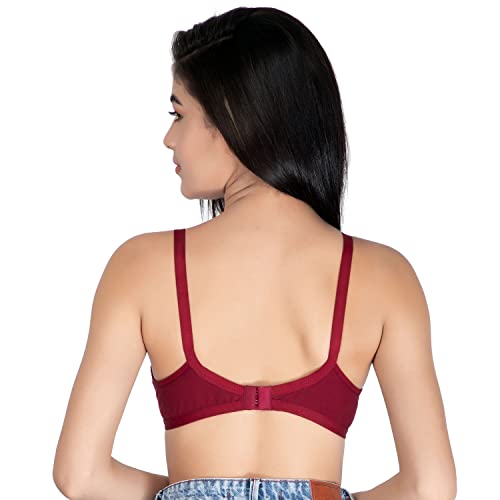 Image of ComfyLegance Women Cotton Non Padded Non Wired Regular Bra (Pack of 02 /03)