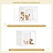 Hzuaneri Hundekäfig Möbel, 69 cm Hundebox, 2 Türen, Moderne Hundekäfig Indoor für kleine/mittlere/große Hunde, Beistelltisch, Hundebox für Zuhause 69 × 49 × 64,5 cm, Weiß DFC84313W
