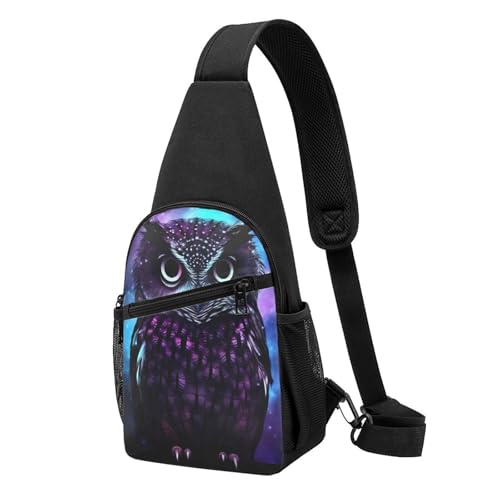 Mochila Sling Crossbody Negra para Uso Diario miniatura 6