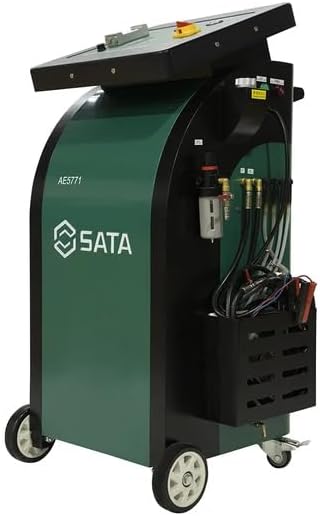 SATA Brake Oil Changer, Professional DC 12V 120W Brake Fluid Bleeder & Change Machine, 4L Capacity with Simultaneous 4-Wheel Extraction & Refill, Adjustable Pressure Control