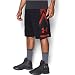 Under Armor Men's Space the Floor Shorts, Black/Black, X-Large