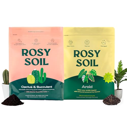 Rosy Soil Cactus & Succulent + Aroid Potting Mix Bundle