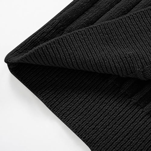 Akklian Men's Casual 1/4 Zip Up Slim Fit Pullover Sweaters Long Sleeve Knitted Premium Mock Neck Sweater 2024 Fall Winter2