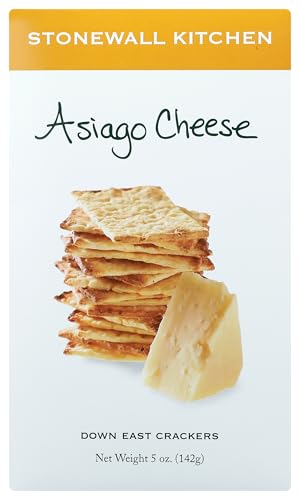 Stonewall Kitchen Asiago Cheese Crackers, 5 Ounces