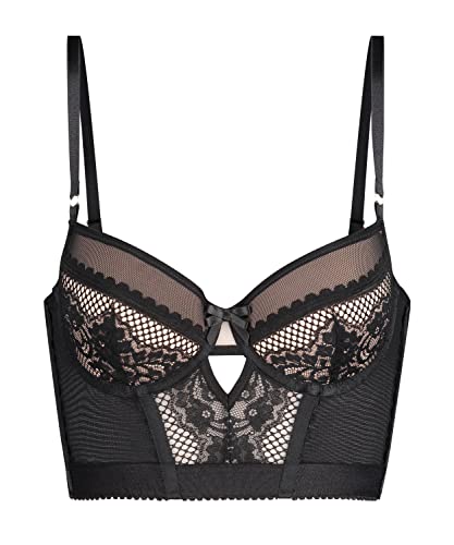 Hunkemöller Vorgeformter Longline-Bügel-BH Malika - Caviar - 90E