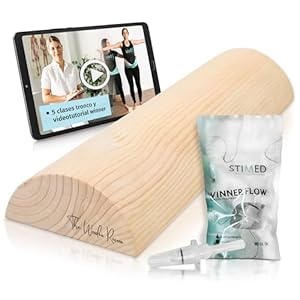 TWR Propriozeptiver Beckenbodenmuskeltrainer Holzkeil 49,5x17x7,5