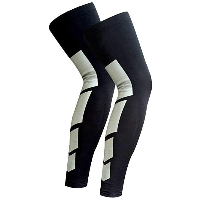 Never Quit 1 Pair Anti Slip Full Length Compression Leg Sleeve Calf & Shin Splint Support Protect for Pain Relief & Recovery (Black, L) (Black) (B0CGNN4C18) Amazon Price History, Amazon Price Tracker