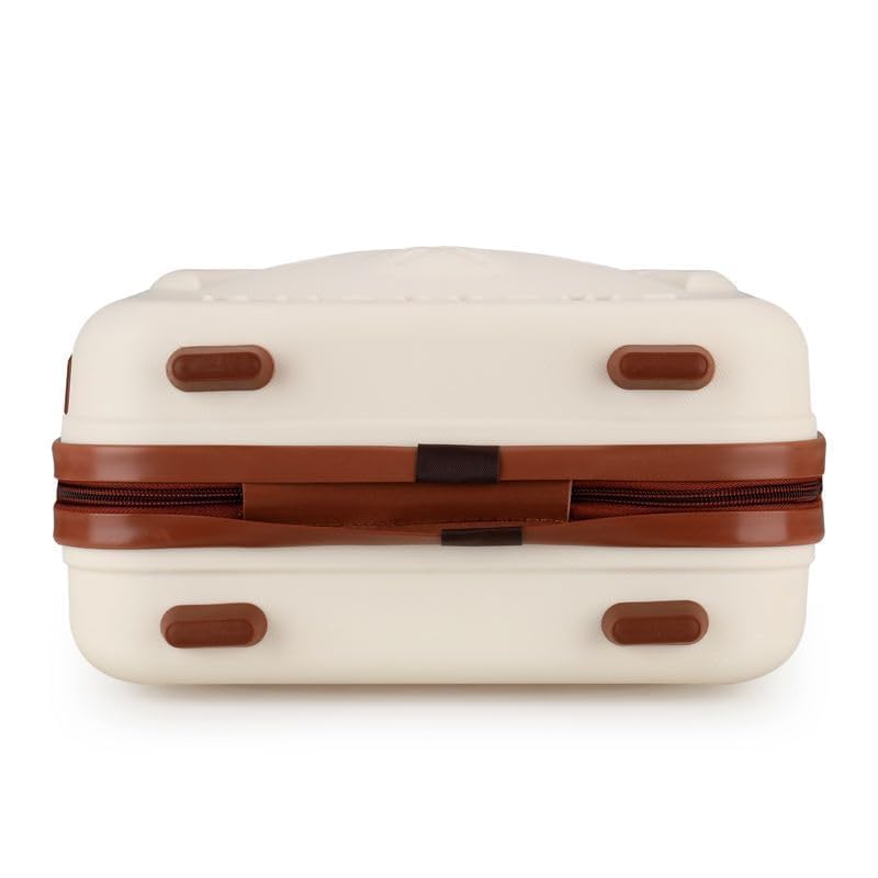Image of Hand Luggage, Korean Mini Carrying Makeup Case Suitcase with Elastic Band, Small Hard Shell Cosmetic Case for Travel Camping Password Travel Case Women Girls (Korean Luggage)