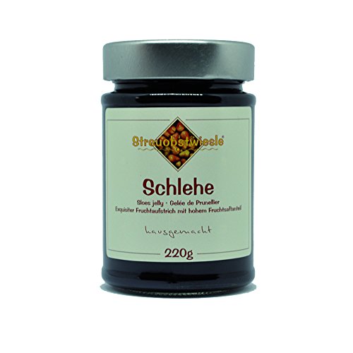 Streuobstwiesle Schlehe - 220 g Exquisiter Schlehen Fruchtaufstrich Gelee - mit hohem natürlichem Fruchtsaftanteil Cover