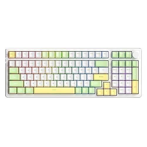 SIUKE AK992 Gasket Tri-Mode Keyboard RGB Mechanical Keyboard Gaming Keyboard with All Switches Customized Hot-Swappable BT Mode Wired Mode 2.4GHz Mode