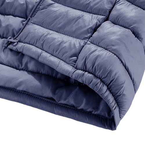 Boys Girls Quilted Puffer Jackets Kids Lightweight Hooded Down Coat Fall Winter Plain Zip Up Padded Warm Outwear4