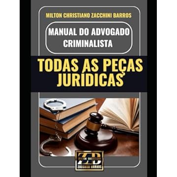 Capa do livro MANUAL DO ADVOGADO CRIMINALISTA: TODAS AS PEÇAS JURÍDICAS (Portuguese Edition)