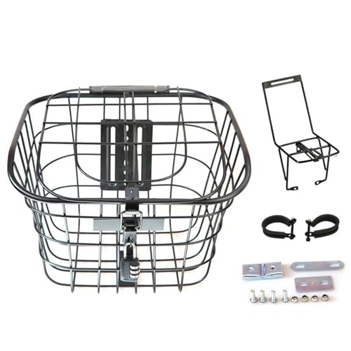 Panier avant de vélo de montagne pliable en métal avec panier à légumes