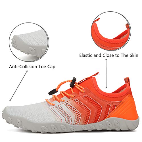 Image of WateLves Water Shoes Mens Womens Barefoot Beach Swim Shoes Quick-Dry Aqua Socks Pool Shoes for Surf Yoga Water Aerobics