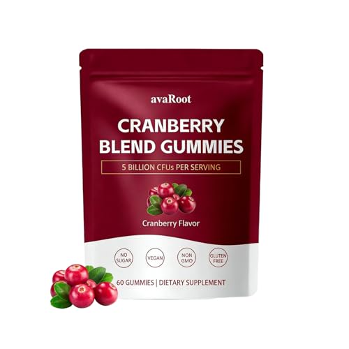 neurocept avaRoot Cranberry Mixed Gummies Probiotics + Vitamin C balances Womens pH Levels to Help Maintain Kidney and Urinary System Health 60 Gummies (1 Box)