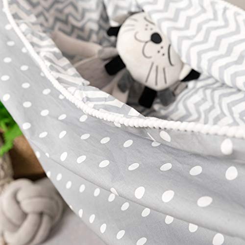 Miniatura 5 de Kdjsic Columpio De Hamaca Para Niños, Bolsa De Tela De Algodón Para Niños, Silla, Habitación De Bebé, Decoración Del Hogar, Cesta Colgante Para Interior Y Exterior