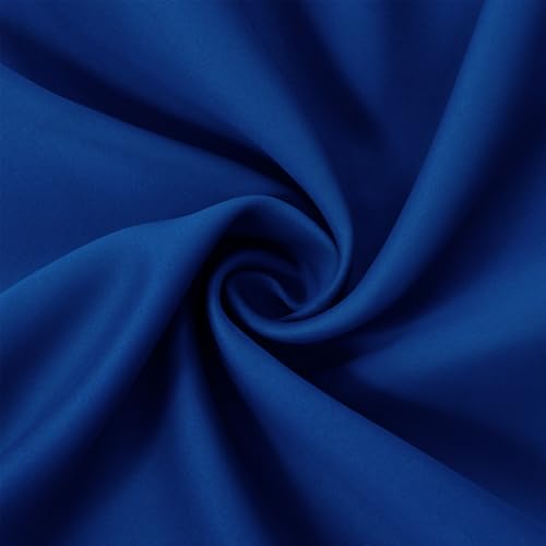 Image of LEMOMO Blackout Curtains 38 x 84 inch /Royal Blue Curtains Set of 2 Panels /Thermal Insulated Room Darkening Bedroom Curtains