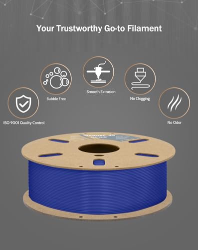 Image of DURAMIC 3D PLA+ Printer Filament 1.75mm PLA Plus Neatly 2Kg Spool(2.2lbs) | PLA Pro Tougher and Stronger, Dimensional Accuracy Probability + /- 0.02mm Space Blue