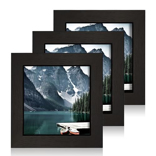 3-pack 4x4 frames with real glass and kickstands