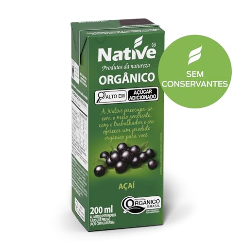 Pack Açaí com Guaraná Orgânico Native - Caixa com 27 unidades de 200ml