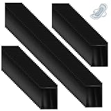Foonary 100 sacchetti igienici, 10 x 15 cm, sacchetti igienici chiudibili, sacchetti igienici da donna, sacchetti per lo smaltimento di assorbenti igienici e tamponi, bloccano gli odori, colore nero