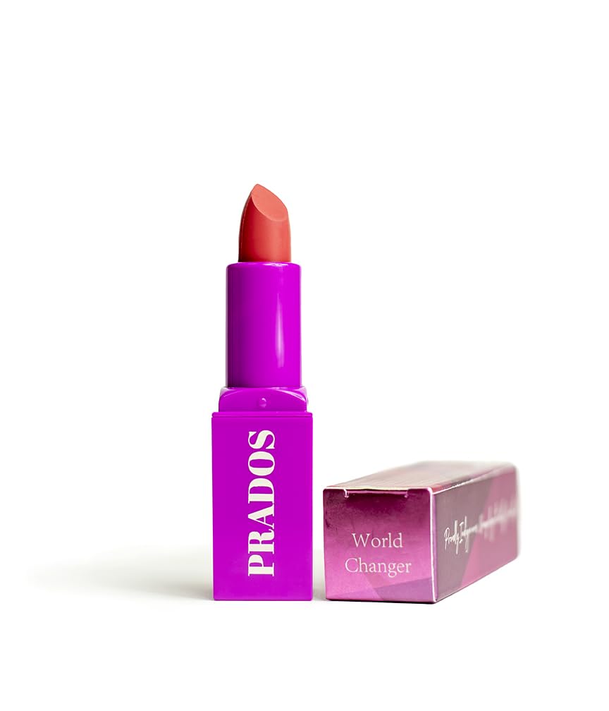 PRADOS BEAUTY World Changer Lipstick Satin to Matte Finish