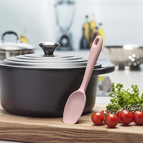 Zeal Silicone Spatula Spoon, Non-Stick Flat-Ended Cooking Spoon Spatula for Scraping Scooping and Stirring - Image 3