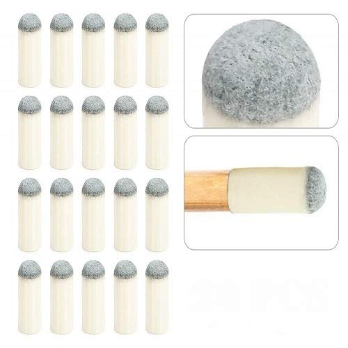 Laxmi Ganesh Billiard Snooker Pool Slip on Cue Tip 12mm - 20 Pcs (B08KGCR495) Amazon Price History, Amazon Price Tracker
