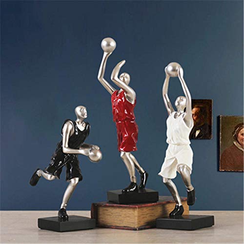 Ztianef Statue Sculpture Appreciation Statues Statue Creative Simple Modern Basketball Figures Sports Sculpture Ornaments Home Decorations Accessories Knick-Knacks #TOP3