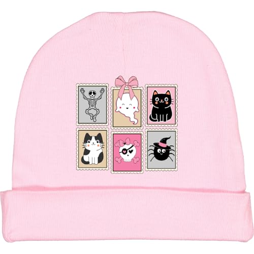 inktastic Halloween Ghost Skeleton Cat Stamps Baby Beanie Hat