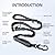 Iokheira 5FT Strong Dog Lead No Pull, Reflective Shock Absorbing Bungee Dog Lead with Two Padded Handle & Car Seat Belt Buckle, Adjustable Dog Leash Heavy Duty for Small Medium Large Dogs