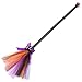 TENDYCOCO Detachable Broom Witch Broom for Halloween Dancing Party Broom Halloween Broomstick Wizard Flying Broom Plastic Witch Broom Prop Dress up Costume Child Mesh Make up Crazy Party