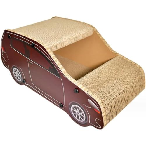 GrnArt 猫家 キャットハウス SUV 車型 段ボール スクラッチャー ペット用品 おもちゃ 猫毛が落ちる 段ボールハウス ペットハウス 通気性 スクラッチベッド キャットボックス