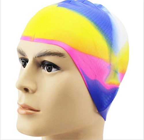 Bonnet de bain étanche HL en silicone pour protéger vos cheveux du chlore à la piscine