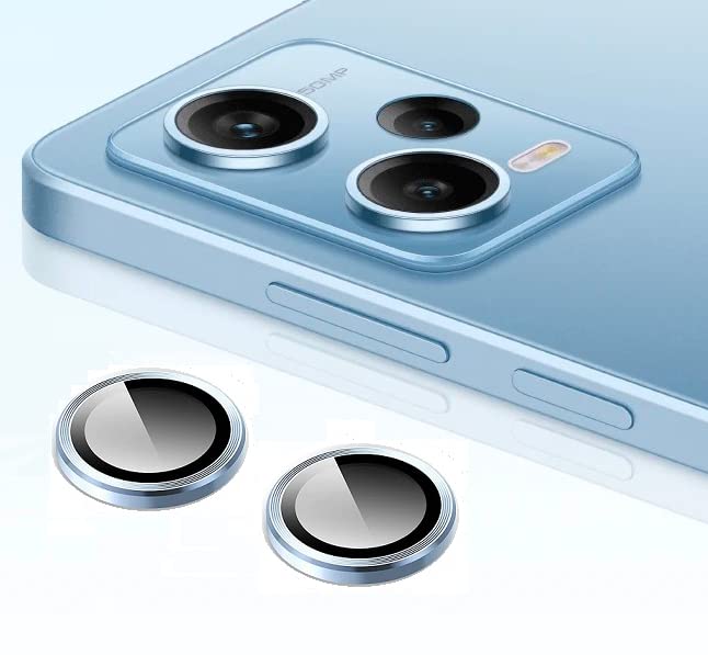 Image of Compatible with Xiaomi Redmi Note 12 Pro Camera Lens Protector, 9H Tempered Glass Camera Cover Screen Protector for Xiaomi Redmi Note 12 Pro 5G (Blue)