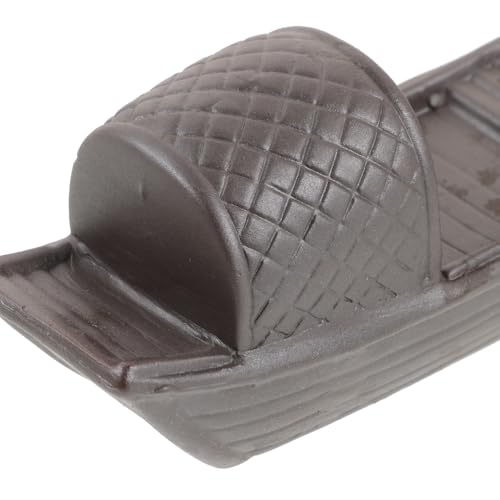 Plato decorativo para sushi SUPVOX forma barco pequeño miniatura 3