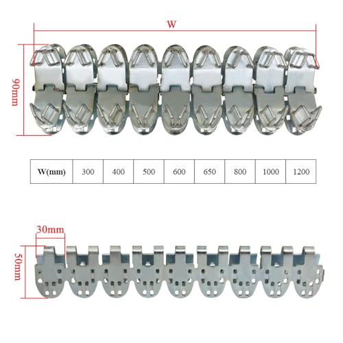Förderband Reparatur Klammern reparaturset verzinktes Eisen förderbandverbinder für Gummi Förderbänder Gurtverbindungen Transportband förderband fördergurt transmissionsriemen verbinder (400mm)