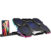 ZEBRONICS NC8000 Laptop Cooling Pad, Upto 17 inch, 5 Fans, 5 Level Adjustable, Speed Control, 10 ...