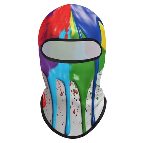 Balaclava con estampado de salpicaduras de pintura para hombre y mujer, máscara facial protectora contra el sol, transpirable, cubre toda la cabeza para senderismo, ciclismo, correr y conducir miniatura 7