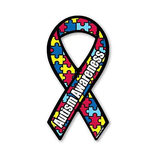 Autism Awareness Mini Ribbon Magnet by Magnet America Is 4