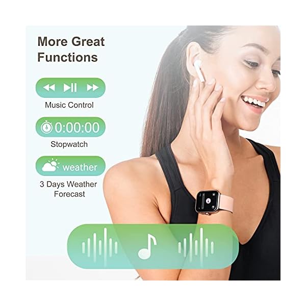 HAFURY-Smart-Watch-Alexa-Microphone-Built-In-10-Day-Battery-169Display-Fitness-Tracker-Blood-Oxygen-Heart-Rate-Sleep-Stress-Monitor-5ATM-Waterproof-Smartwatch-for-Android-iOS-Phones-Pink HAFURY Smart Watch for Women, 1.69" Display Fitness Tracker for Android and iOS Phones, Blood Oxygen, Heart Rate Monitor, Sleep Tracker, Stress Monitor, 5ATM Waterproof Smartwatch for Men Women