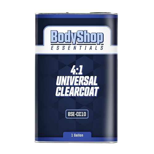 BodyShop Essentials 4:1 Universal Clearcoat, 1 Gallon, High-Gloss, 128 Fl Oz, Automotive Surfaces