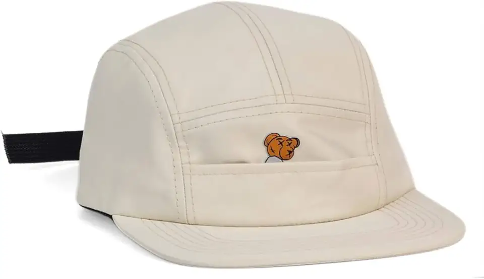 Boné Aba Reta Five Panel Ajustável Bolso Urso Anth Co