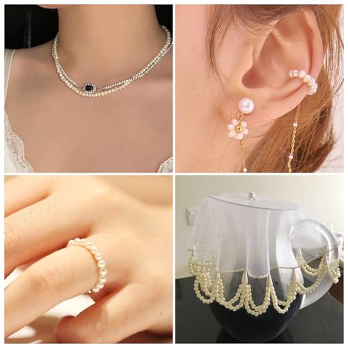 Perles d'eau douce 2mm Craftdady lot de 220 pour création bracelet - 5